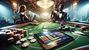Papan taruhan Lightning Baccarat di situs bola dengan pilihan Player, Banker, dan Tie serta indikator multiplier aktif